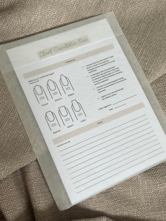 Client Record Cards (Pack of 10)