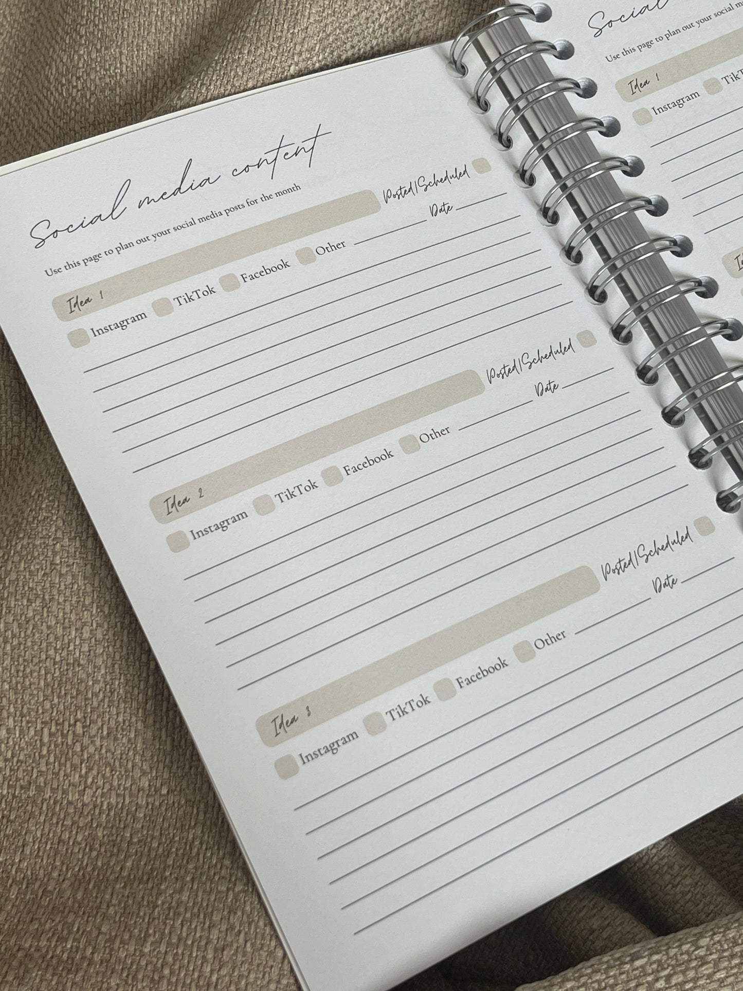 Monthly Planner/Journal