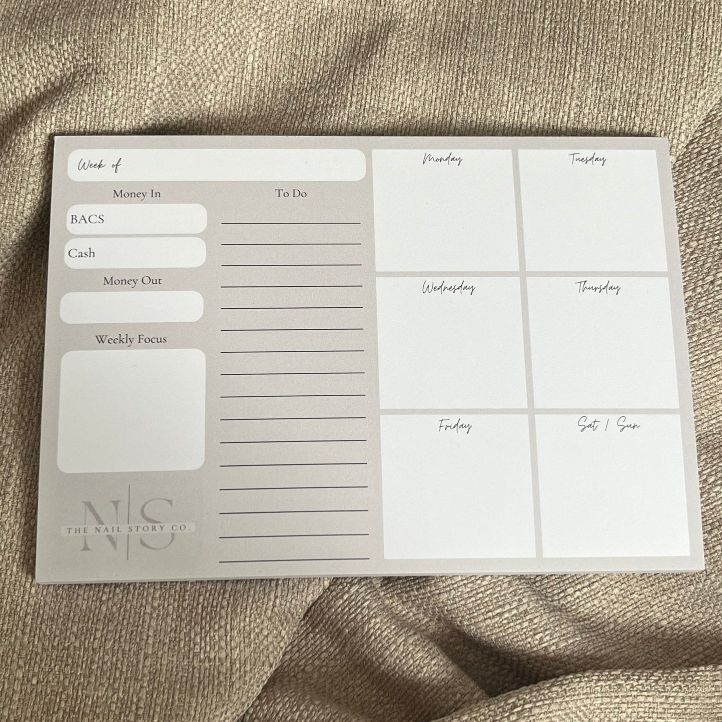 Weekly Planner Pad